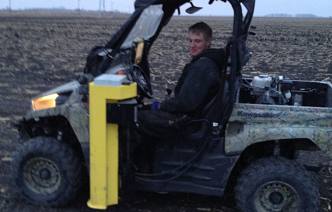 Mike soil sampling